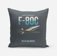 Thumbnail for F-80C Shooting Star design on gray pillow
