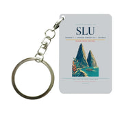 Thumbnail for George F. L. Charles Airport (SLU) design on light gray key chain