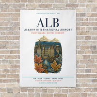 Thumbnail for Albany International Airport ALB vertical canvas print - no frame - white background