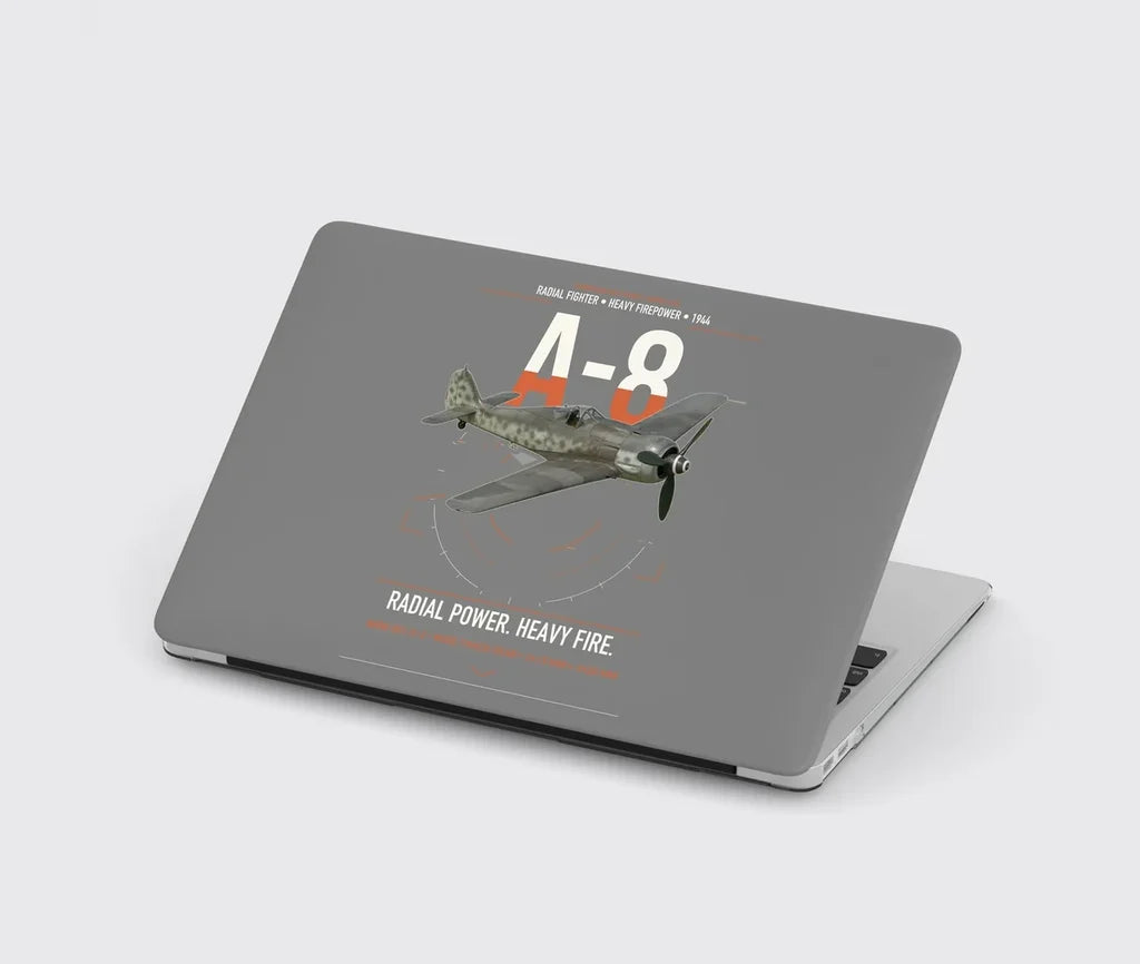 Focke-Wulf Fw 190A-8 design on gray MacBook case