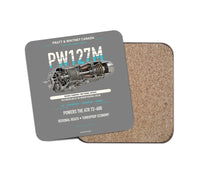 Thumbnail for PW127M design on gray 1 piece coaster