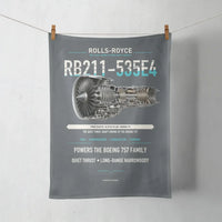 Thumbnail for RB211-535E4 design on gray towel