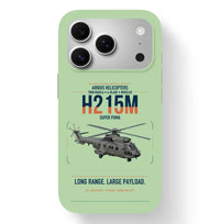Thumbnail for Airbus H215M design on light green magsafe iphone case, for iPhone 17 Pro
