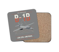 Thumbnail for B-1B Lancer design on gray 1 piece coaster