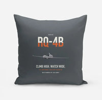 Thumbnail for RQ-4B Global Hawk design on gray pillow