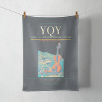 Thumbnail for Sydney–J.A. Douglas McCurdy Airport (YQY) design on gray towel