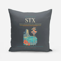 Thumbnail for Henry E. Rohlsen Airport (STX) design on gray pillow