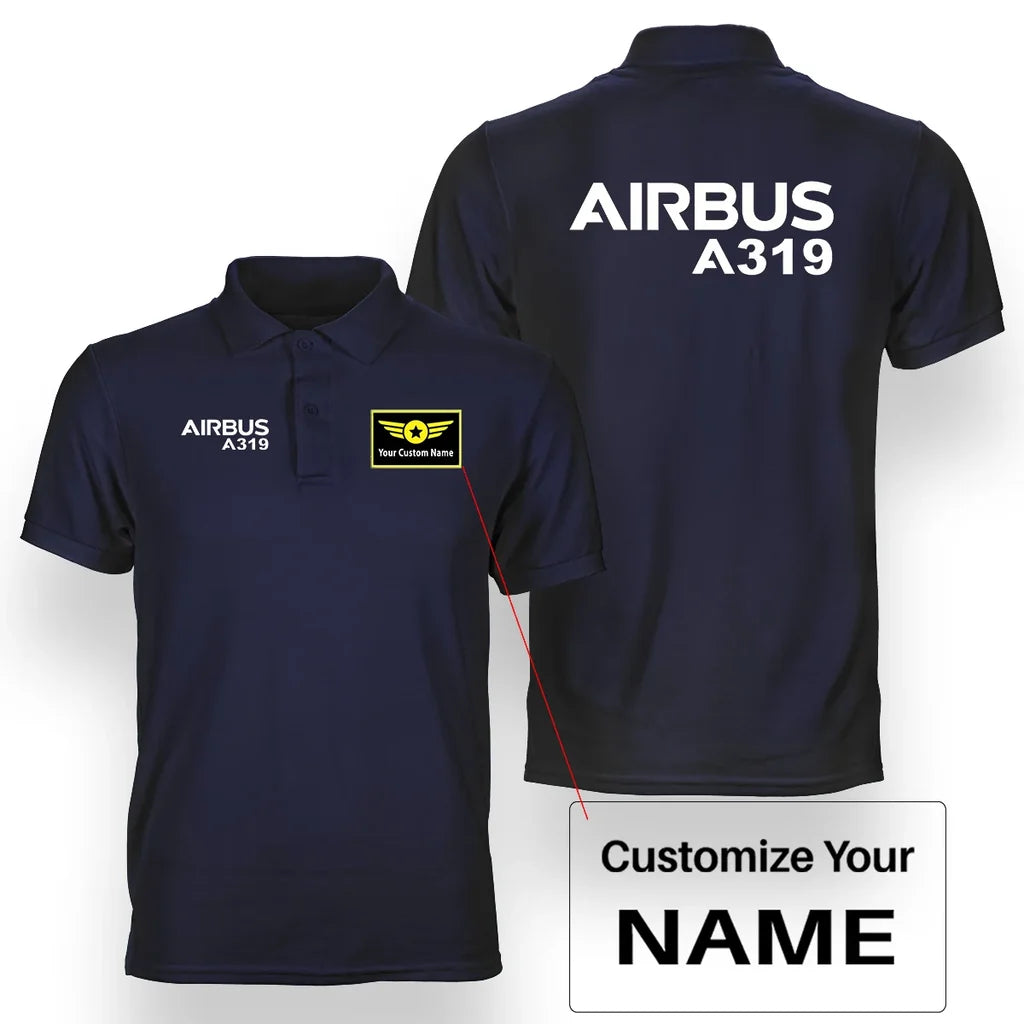 Customisable Airbus A319 Polo Shirt - view 11