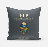 Thumbnail for El Paso International Airport (ELP) design on gray pillow