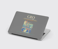 Thumbnail for Groningen Airport Eelde (GRQ) design on gray MacBook case