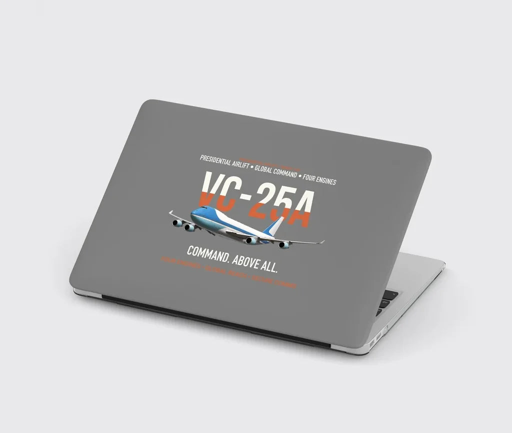 VC-25A Air Force One Presidential Airlift design on gray MacBook case