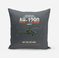 Thumbnail for AgustaWestland AH-129D Mangusta design on gray pillow