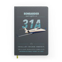 Thumbnail for Bombardier Learjet 31A design on gray notebook