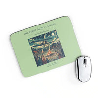 Thumbnail for VINTAGE G4327 - The First Night Landing - Designed Mouse Pads design on lightgreen rectangle