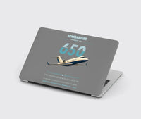 Thumbnail for Bombardier Challenger 650 design on gray MacBook case
