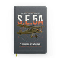 Thumbnail for Royal Aircraft Factory S.E.5a design on gray notebook