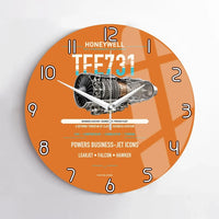 Thumbnail for TFE731 design on orange no frame wall clock