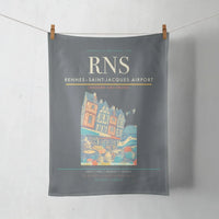 Thumbnail for Rennes–Saint-Jacques Airport (RNS) design on gray towel