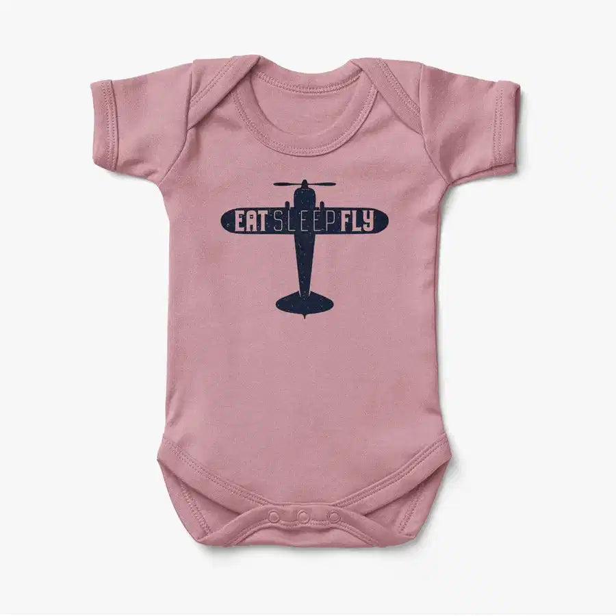 Eat Sleep Fly & Propeller Baby Bodysuit - view 11