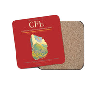 Thumbnail for Clermont-Ferrand Auvergne Airport CFE Coaster 1-Piece - Red