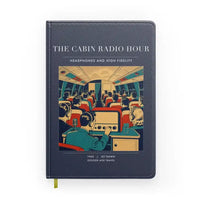 Thumbnail for VINTAGE G4229 - The Cabin Radio Hour - Designed Notebooks design on navyblue