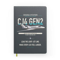 Thumbnail for Cessna Citation CJ4 Gen2 design on gray notebook