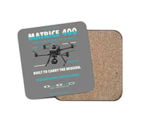 Thumbnail for DJI Matrice 400 design on gray 1 piece coaster