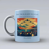 Thumbnail for VINTAGE G4260 - The Twilight Flypast - Ceramic Mug design on lightblue