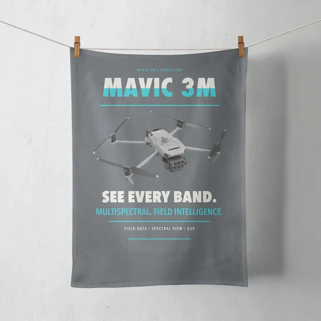 DJI Mavic 3 Multispectral design on gray towel