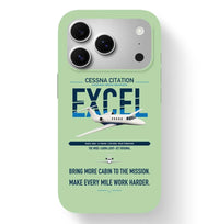 Thumbnail for Cessna Citation Excel design on light green magsafe iphone case, for iPhone 17 Pro