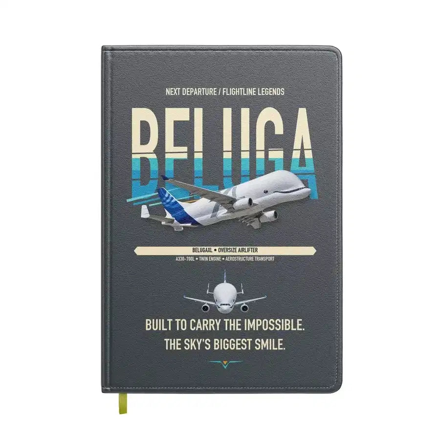Airbus BelugaXL / A330-743L design on gray notebook