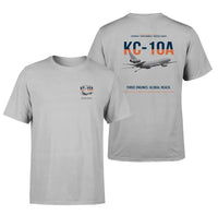 Thumbnail for KC-10A EXTENDER design on light gray double-side t-shirt, double-side print