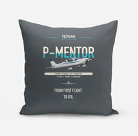 Thumbnail for Tecnam P-Mentor design on gray pillow