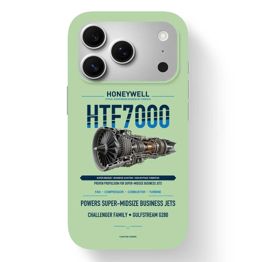 HTF7000 Case design on light green iphone case