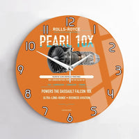 Thumbnail for PEARL 10X design on orange no frame wall clock