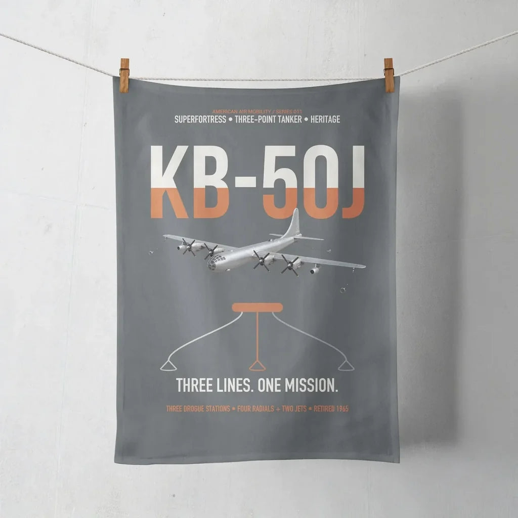 KB-50J Superfortress design on gray towel