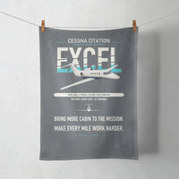 Thumbnail for Cessna Citation Excel design on gray towel