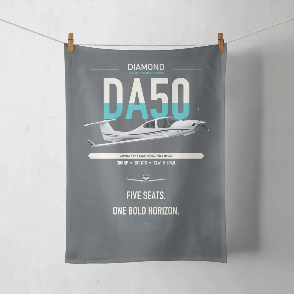 Diamond DA50 RG design on gray towel