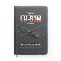 Thumbnail for Sikorsky UH-60M Black Hawk design on gray notebook