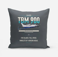 Thumbnail for Daher TBM 900 design on gray pillow