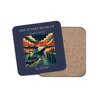 Thumbnail for The Sunset Moor-Up - Designed Coasters design on navy blue 1-piece