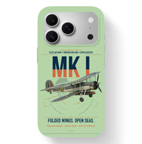 Thumbnail for Fairey Swordfish Mk I design on light green magsafe iphone case, for iPhone 17 Pro