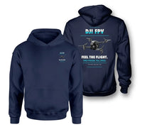 Thumbnail for DJI FPV design on navy blue hoodie
