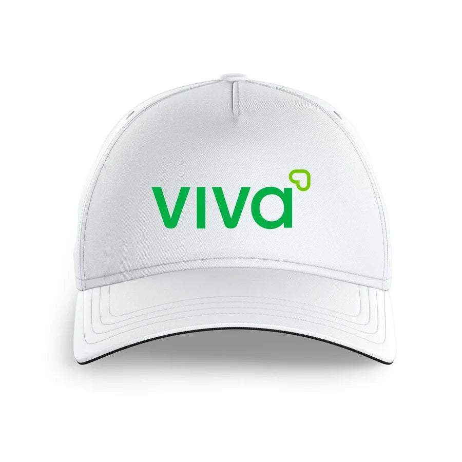 Viva Aerobus logo printed on white cap