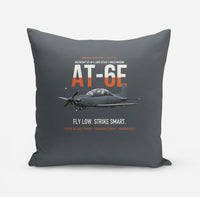 Thumbnail for AT-6E Wolverine Light Attack design on gray pillow