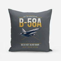 Thumbnail for B-58A Hustler design on gray pillow