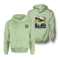 Thumbnail for VINTAGE G4479 - The Harvest Moon Mail - Double-Side Hoodie design on lightgreen double side