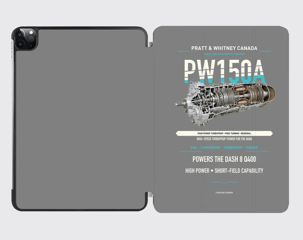 PW150A design on gray ipad tablet case