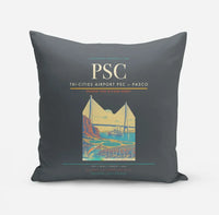 Thumbnail for Tri-Cities Airport (PSC) design on gray pillow