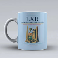 Thumbnail for International Airport LXR Mug design on light blue luxor
